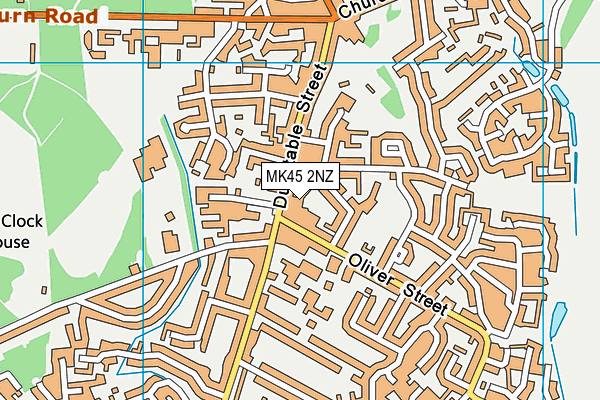 MK45 2NZ map - OS VectorMap District (Ordnance Survey) MK45 2NZ map - OS VectorMap District (Ordnance Survey)