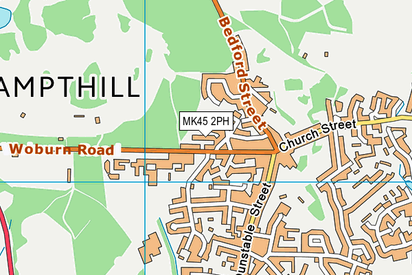MK45 2PH map - OS VectorMap District (Ordnance Survey)