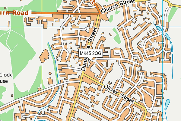 MK45 2QG map - OS VectorMap District (Ordnance Survey) MK45 2QG map - OS VectorMap District (Ordnance Survey)