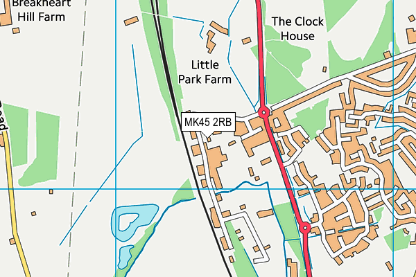 MK45 2RB map - OS VectorMap District (Ordnance Survey) MK45 2RB map - OS VectorMap District (Ordnance Survey)