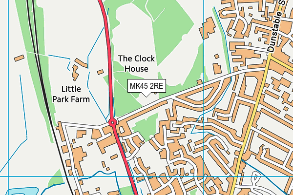 MK45 2RE map - OS VectorMap District (Ordnance Survey) MK45 2RE map - OS VectorMap District (Ordnance Survey)
