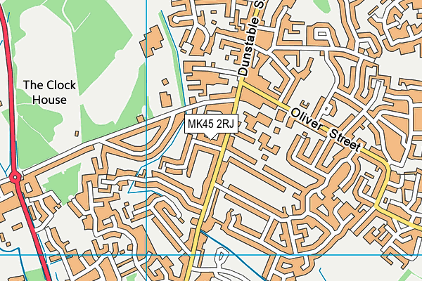 MK45 2RJ map - OS VectorMap District (Ordnance Survey) MK45 2RJ map - OS VectorMap District (Ordnance Survey)