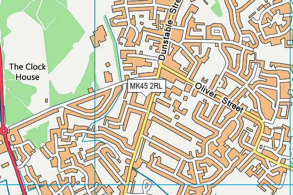 MK45 2RL map - OS VectorMap District (Ordnance Survey) MK45 2RL map - OS VectorMap District (Ordnance Survey)