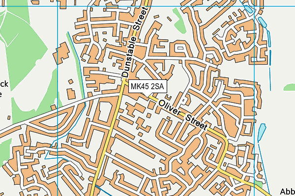 MK45 2SA map - OS VectorMap District (Ordnance Survey) MK45 2SA map - OS VectorMap District (Ordnance Survey)
