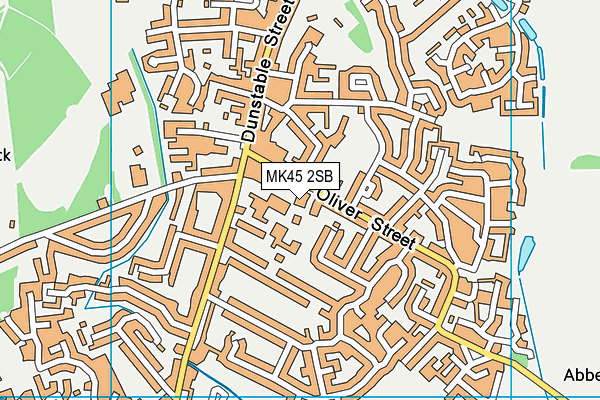 MK45 2SB map - OS VectorMap District (Ordnance Survey) MK45 2SB map - OS VectorMap District (Ordnance Survey)