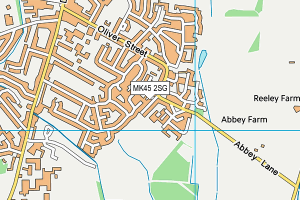MK45 2SG map - OS VectorMap District (Ordnance Survey) MK45 2SG map - OS VectorMap District (Ordnance Survey)