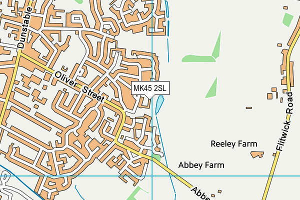 MK45 2SL map - OS VectorMap District (Ordnance Survey) MK45 2SL map - OS VectorMap District (Ordnance Survey)
