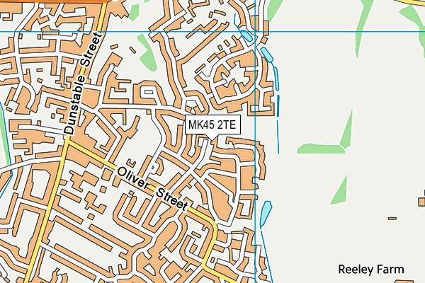 MK45 2TE map - OS VectorMap District (Ordnance Survey) MK45 2TE map - OS VectorMap District (Ordnance Survey)