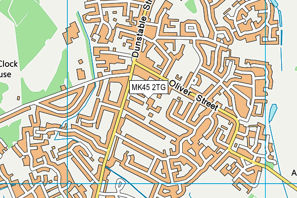 MK45 2TG map - OS VectorMap District (Ordnance Survey) MK45 2TG map - OS VectorMap District (Ordnance Survey)