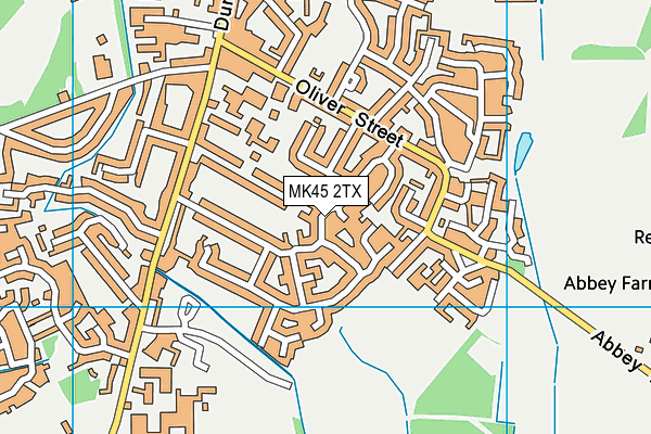 MK45 2TX map - OS VectorMap District (Ordnance Survey) MK45 2TX map - OS VectorMap District (Ordnance Survey)