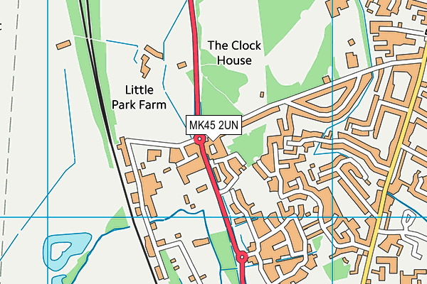 MK45 2UN map - OS VectorMap District (Ordnance Survey) MK45 2UN map - OS VectorMap District (Ordnance Survey)