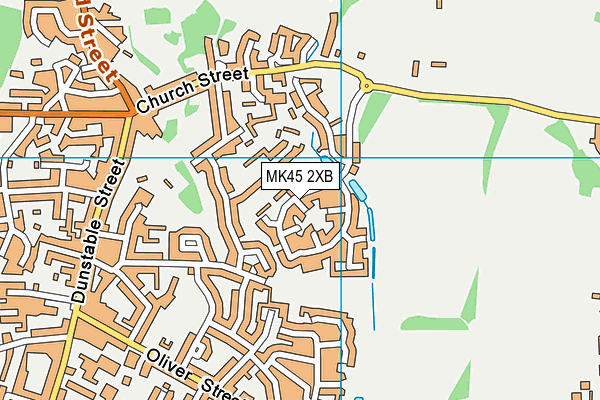 MK45 2XB map - OS VectorMap District (Ordnance Survey) MK45 2XB map - OS VectorMap District (Ordnance Survey)
