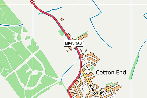 MK45 3AG map - OS VectorMap District (Ordnance Survey) MK45 3AG map - OS VectorMap District (Ordnance Survey)