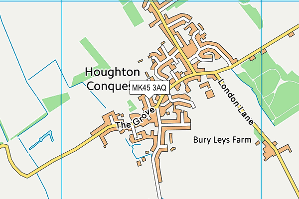 MK45 3AQ map - OS VectorMap District (Ordnance Survey) MK45 3AQ map - OS VectorMap District (Ordnance Survey)