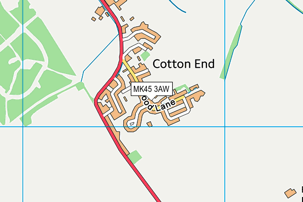 MK45 3AW map - OS VectorMap District (Ordnance Survey) MK45 3AW map - OS VectorMap District (Ordnance Survey)