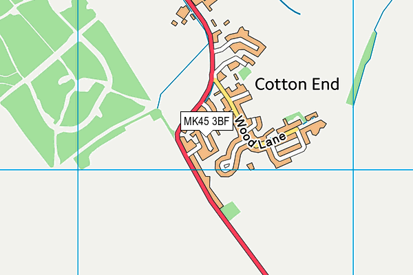 MK45 3BF map - OS VectorMap District (Ordnance Survey) MK45 3BF map - OS VectorMap District (Ordnance Survey)