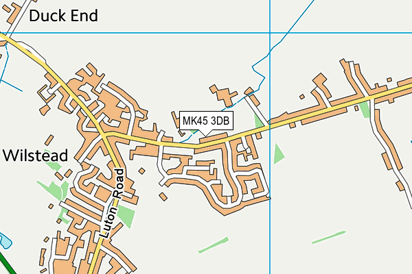 MK45 3DB map - OS VectorMap District (Ordnance Survey) MK45 3DB map - OS VectorMap District (Ordnance Survey)