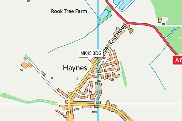 MK45 3DG map - OS VectorMap District (Ordnance Survey) MK45 3DG map - OS VectorMap District (Ordnance Survey)