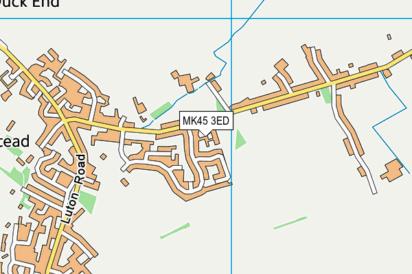 MK45 3ED map - OS VectorMap District (Ordnance Survey) MK45 3ED map - OS VectorMap District (Ordnance Survey)