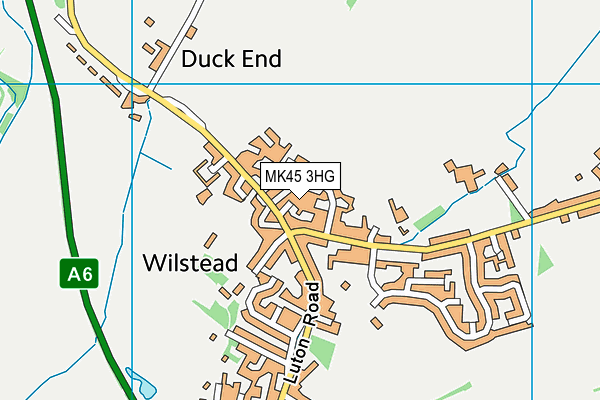 MK45 3HG map - OS VectorMap District (Ordnance Survey)