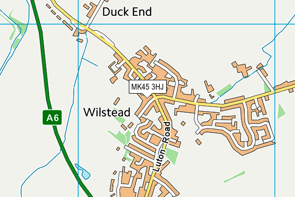 MK45 3HJ map - OS VectorMap District (Ordnance Survey)