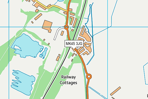 MK45 3JG map - OS VectorMap District (Ordnance Survey) MK45 3JG map - OS VectorMap District (Ordnance Survey)