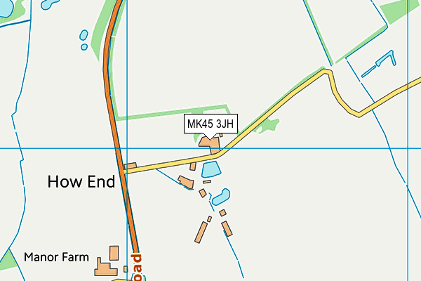 MK45 3JH map - OS VectorMap District (Ordnance Survey) MK45 3JH map - OS VectorMap District (Ordnance Survey)