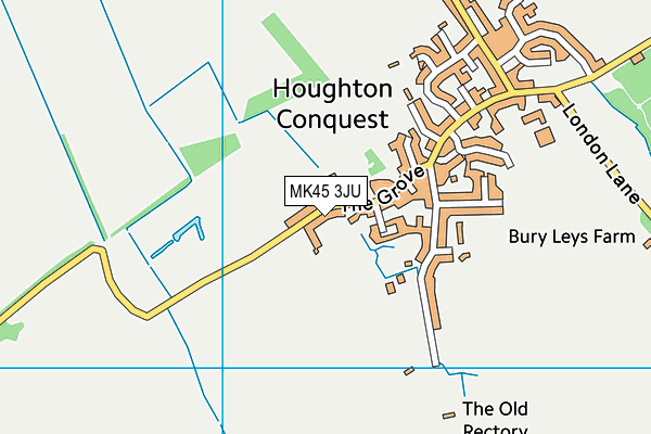 MK45 3JU map - OS VectorMap District (Ordnance Survey)