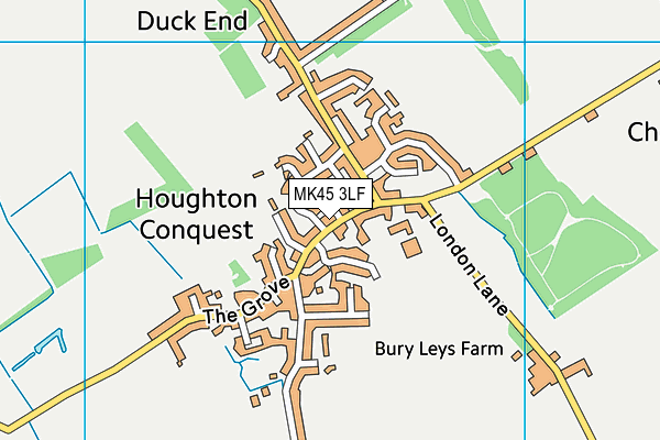 MK45 3LF map - OS VectorMap District (Ordnance Survey) MK45 3LF map - OS VectorMap District (Ordnance Survey)