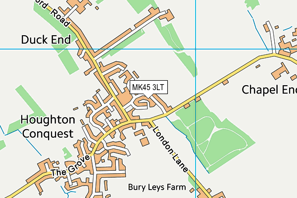 MK45 3LT map - OS VectorMap District (Ordnance Survey) MK45 3LT map - OS VectorMap District (Ordnance Survey)