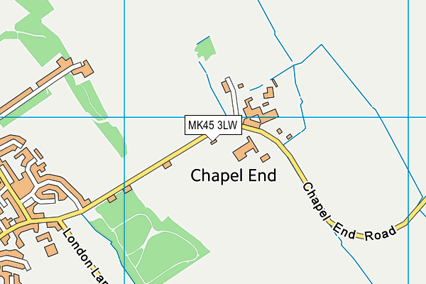MK45 3LW map - OS VectorMap District (Ordnance Survey) MK45 3LW map - OS VectorMap District (Ordnance Survey)