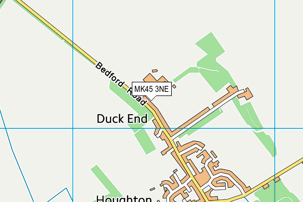 MK45 3NE map - OS VectorMap District (Ordnance Survey)