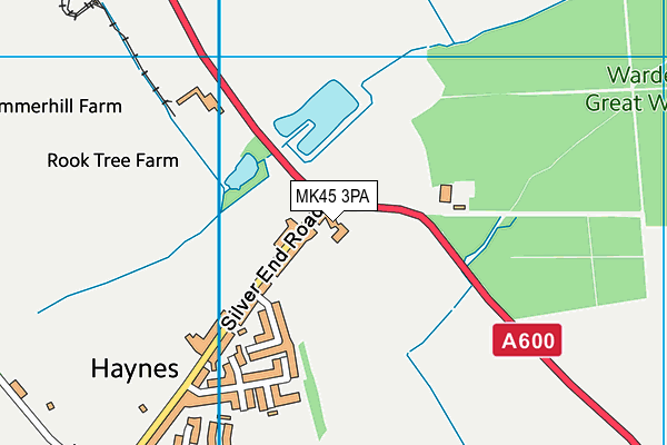 MK45 3PA map - OS VectorMap District (Ordnance Survey)