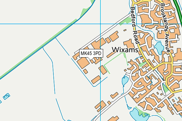 MK45 3PD map - OS VectorMap District (Ordnance Survey) MK45 3PD map - OS VectorMap District (Ordnance Survey)