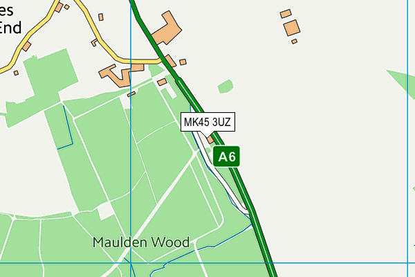 MK45 3UZ map - OS VectorMap District (Ordnance Survey)