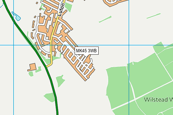 MK45 3WB map - OS VectorMap District (Ordnance Survey) MK45 3WB map - OS VectorMap District (Ordnance Survey)