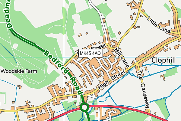 MK45 4AQ map - OS VectorMap District (Ordnance Survey) MK45 4AQ map - OS VectorMap District (Ordnance Survey)