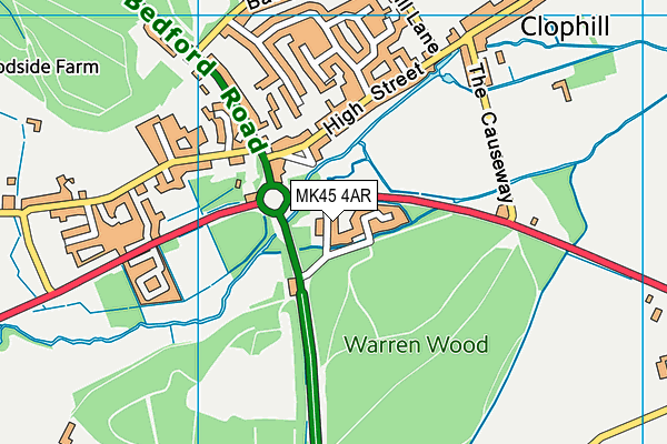 MK45 4AR map - OS VectorMap District (Ordnance Survey) MK45 4AR map - OS VectorMap District (Ordnance Survey)