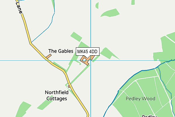 MK45 4DD map - OS VectorMap District (Ordnance Survey)