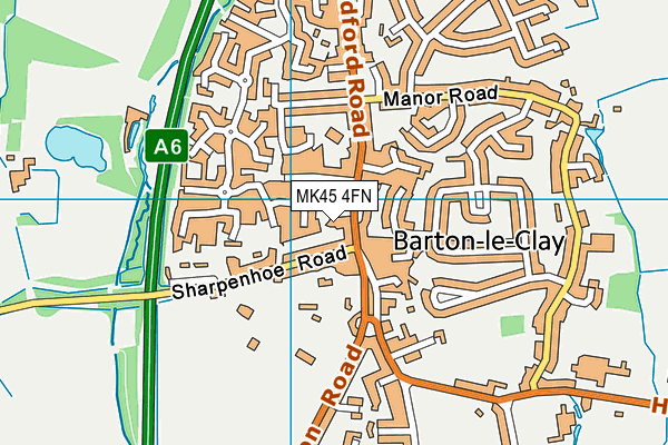 MK45 4FN map - OS VectorMap District (Ordnance Survey) MK45 4FN map - OS VectorMap District (Ordnance Survey)