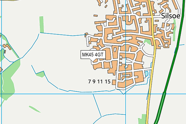 MK45 4GT map - OS VectorMap District (Ordnance Survey) MK45 4GT map - OS VectorMap District (Ordnance Survey)