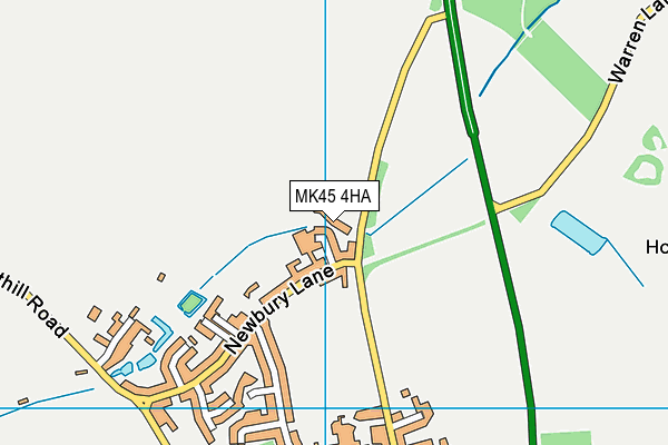 MK45 4HA map - OS VectorMap District (Ordnance Survey) MK45 4HA map - OS VectorMap District (Ordnance Survey)