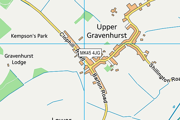 MK45 4JG map - OS VectorMap District (Ordnance Survey) MK45 4JG map - OS VectorMap District (Ordnance Survey)