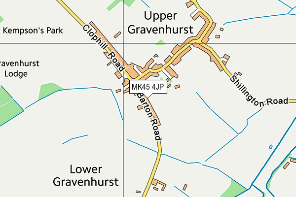 MK45 4JP map - OS VectorMap District (Ordnance Survey) MK45 4JP map - OS VectorMap District (Ordnance Survey)