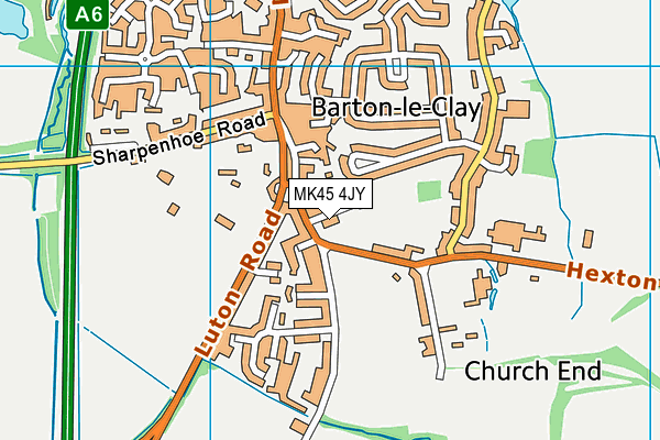 MK45 4JY map - OS VectorMap District (Ordnance Survey) MK45 4JY map - OS VectorMap District (Ordnance Survey)