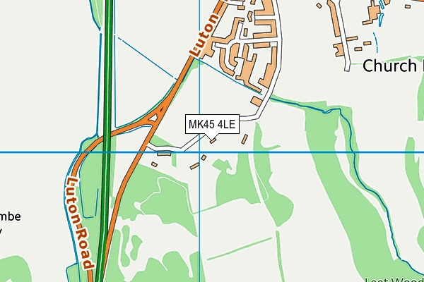 MK45 4LE map - OS VectorMap District (Ordnance Survey) MK45 4LE map - OS VectorMap District (Ordnance Survey)