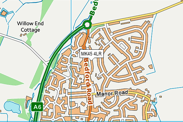 MK45 4LR map - OS VectorMap District (Ordnance Survey) MK45 4LR map - OS VectorMap District (Ordnance Survey)