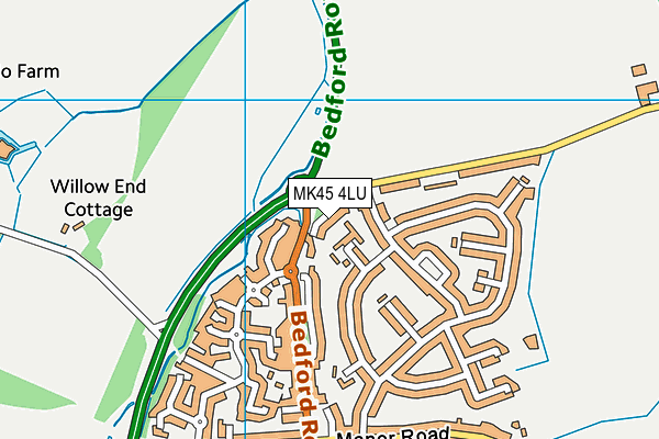 MK45 4LU map - OS VectorMap District (Ordnance Survey) MK45 4LU map - OS VectorMap District (Ordnance Survey)