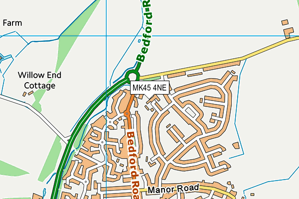 MK45 4NE map - OS VectorMap District (Ordnance Survey) MK45 4NE map - OS VectorMap District (Ordnance Survey)