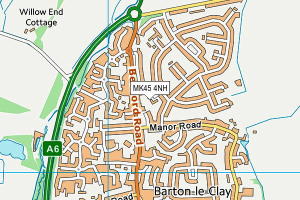 MK45 4NH map - OS VectorMap District (Ordnance Survey)